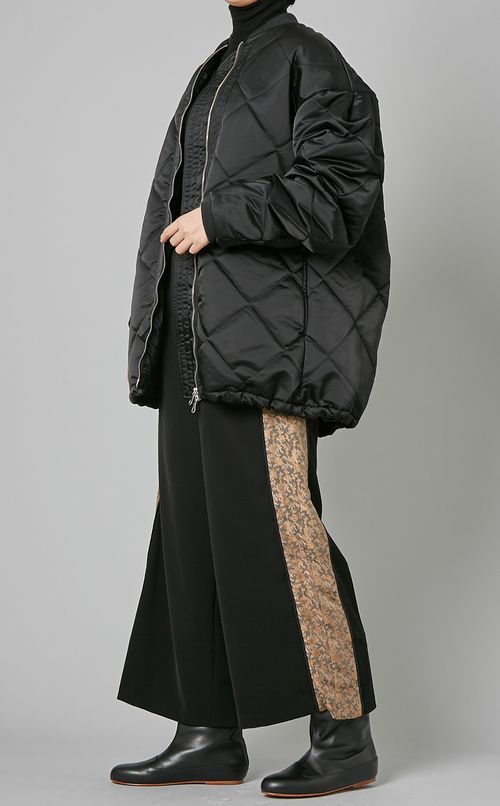 レース側章ワイドパンツ