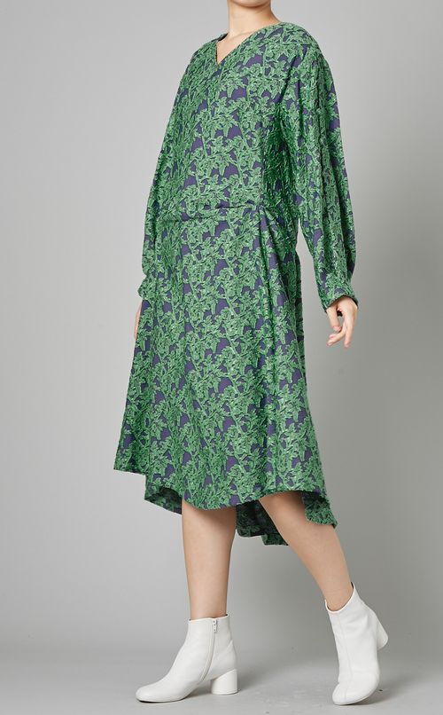 フラワージャガードワンピース