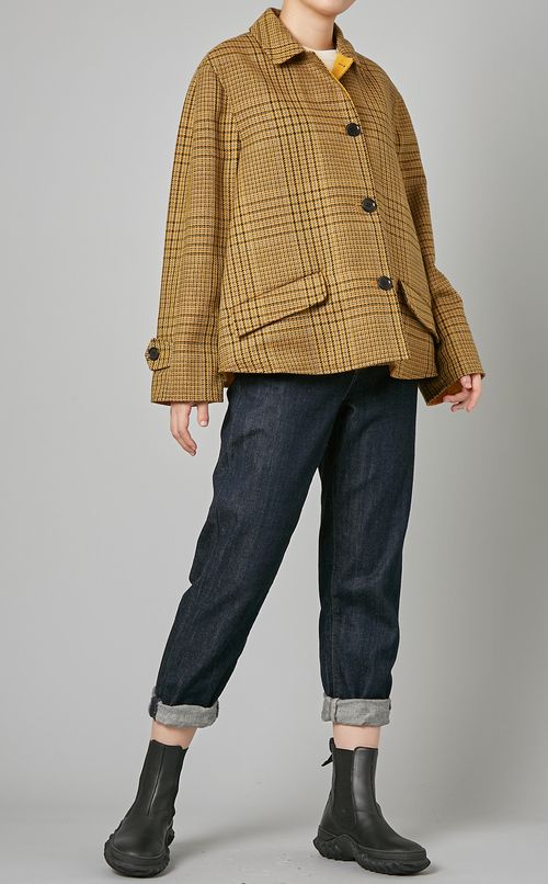 リバーシブルウールブルゾン