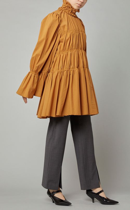 ウールトロスリットパンツ