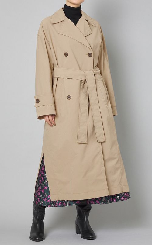 バックヨークフレアトレンチコート