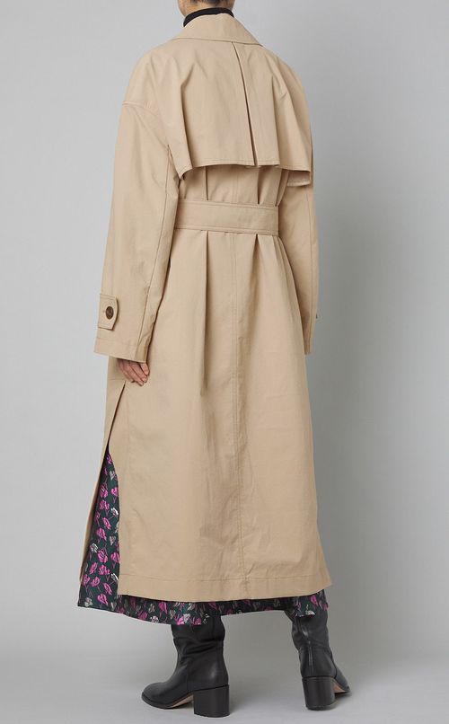 バックヨークフレアトレンチコート