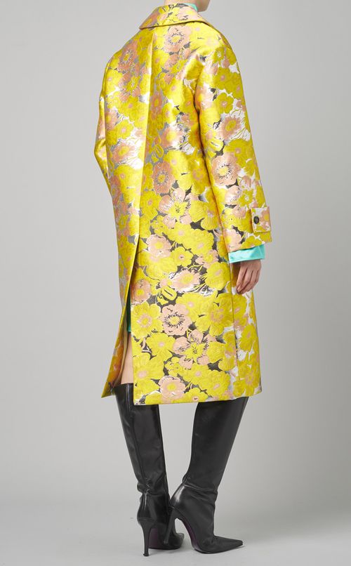 フラワージャガードコクーンコート