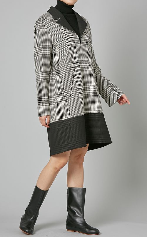 グレンチェック切替ワンピース