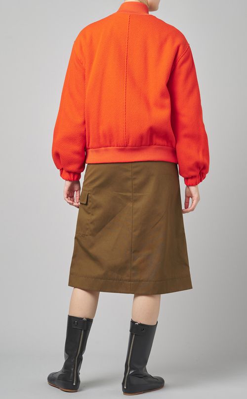 ジップアップ中綿ブルゾン