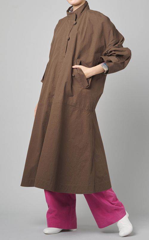 コットンフレアライトコート