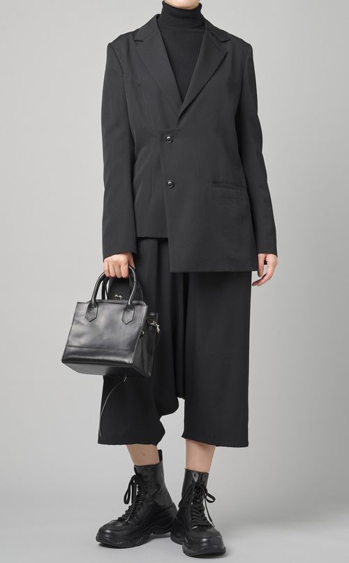 ウールサルエルショートパンツ