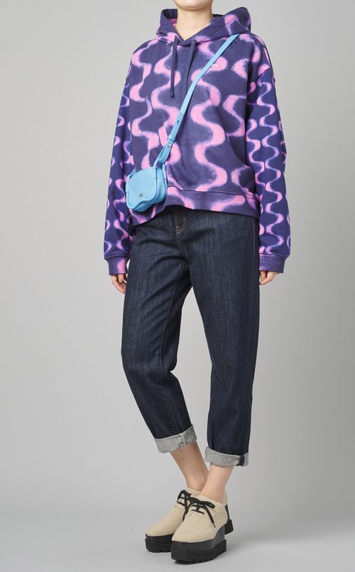 総柄ロングスリーブスウェット