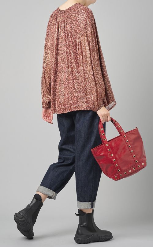 レザーハトメスタッズトートバッグ