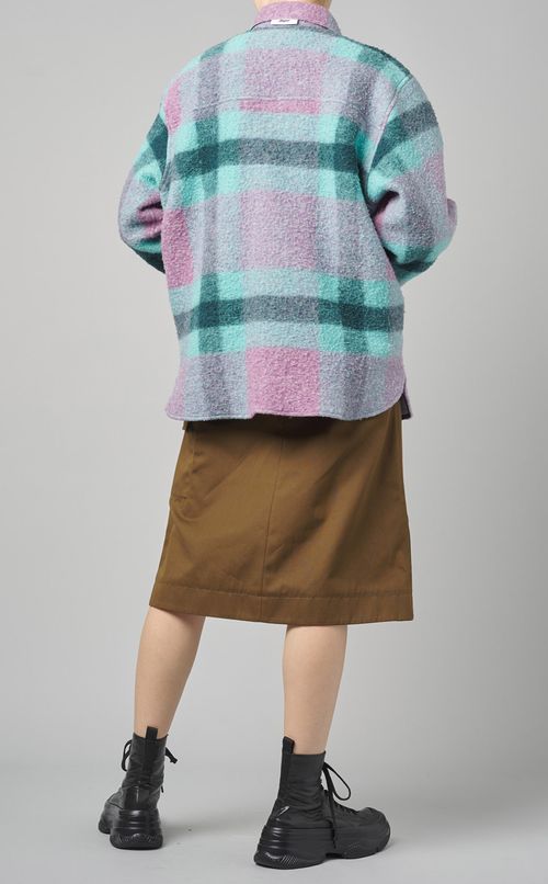 ウールチェックジャケット