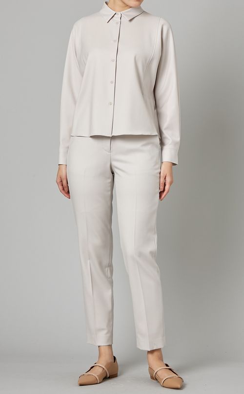 クロップドテーパードパンツ