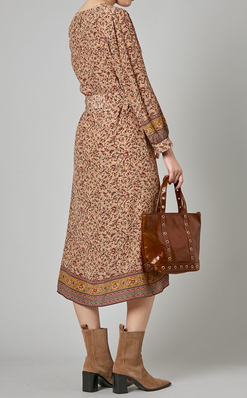 エスニックプリントワンピース