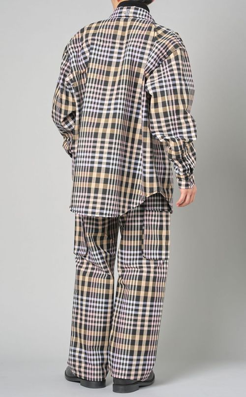 チェックコーチジャケット