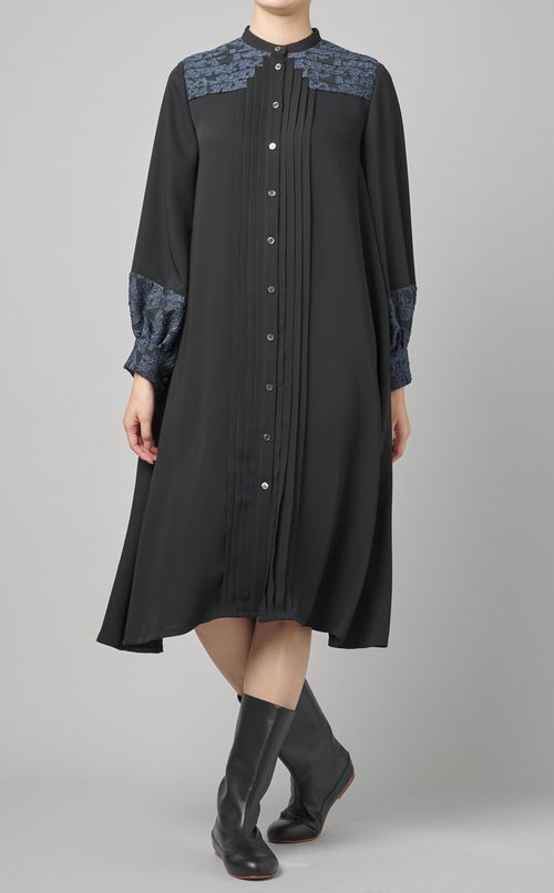 フラワーシャツワンピース