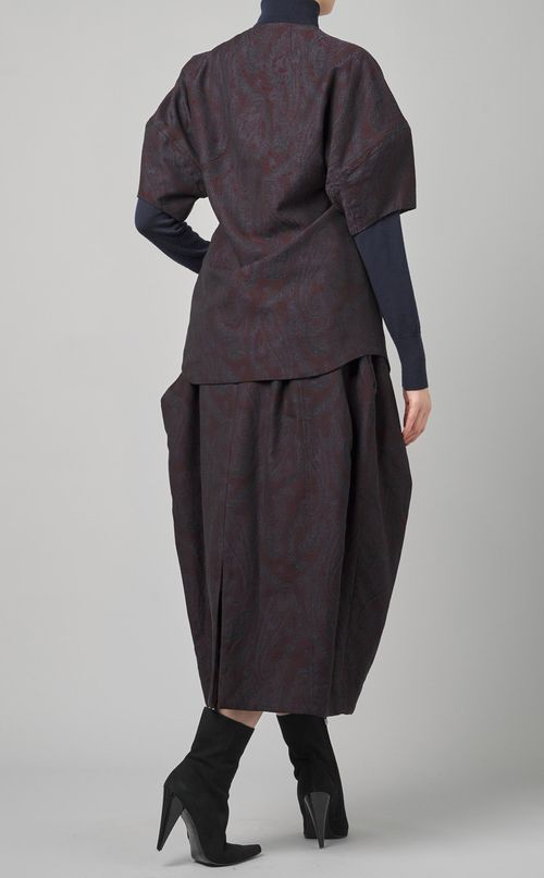 コルセット付ジャガードジャケット