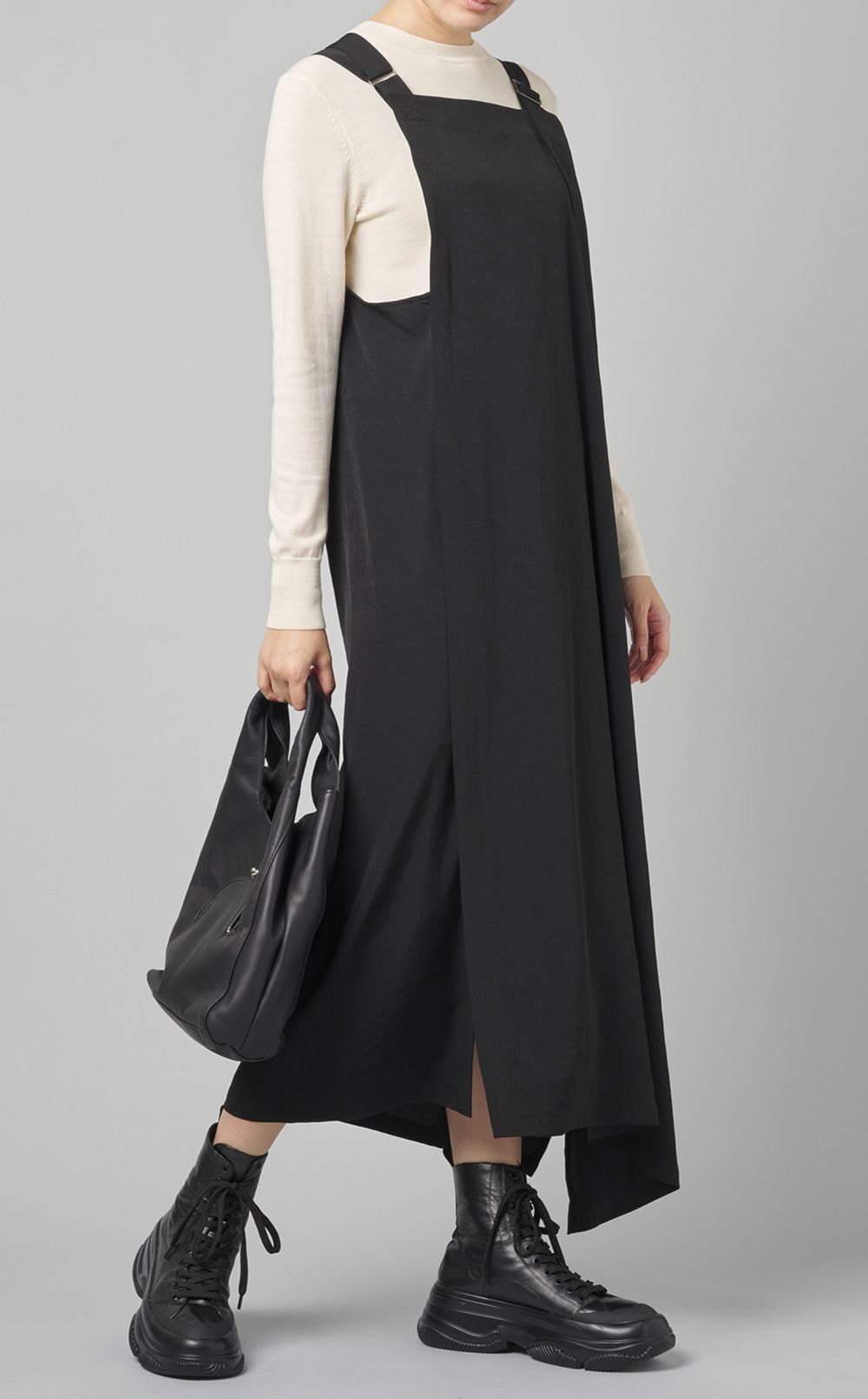 直営♪SPORTMAX ショルダーストラップ付き ロングドレス UNIONE Y's|ショルダーストラップロングドレス