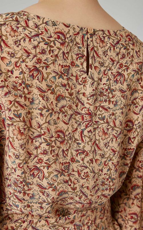 エスニックプリントワンピース