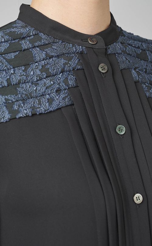 フラワーシャツワンピース