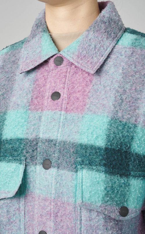 ウールチェックジャケット