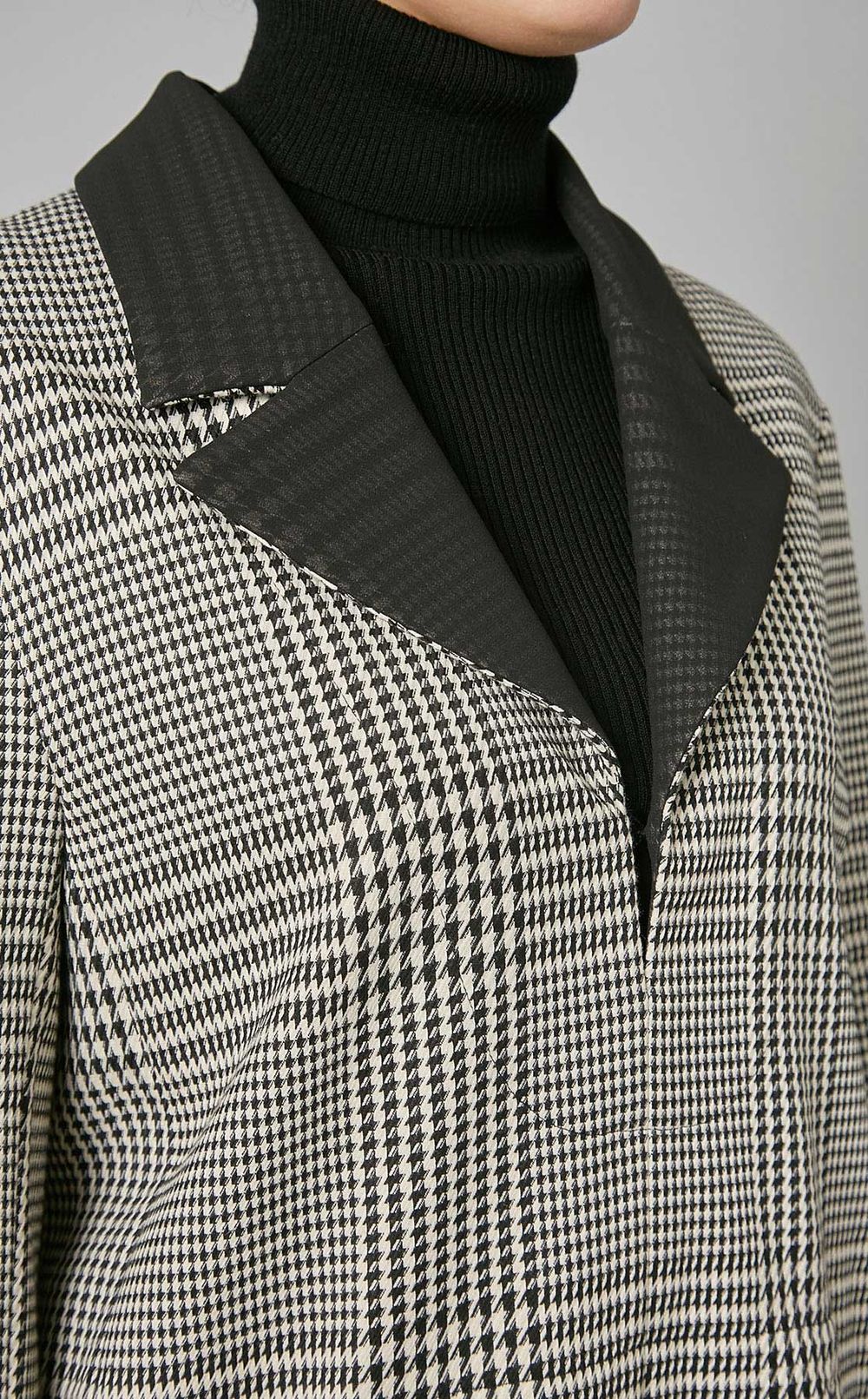 グレンチェック切替ワンピース