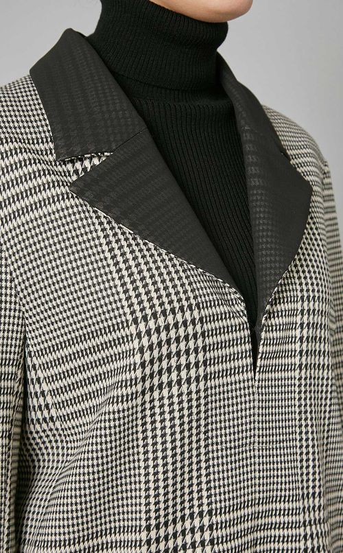 グレンチェック切替ワンピース