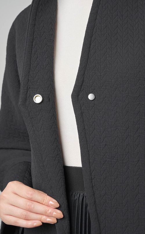 ヘリンボンジャガードブルゾン