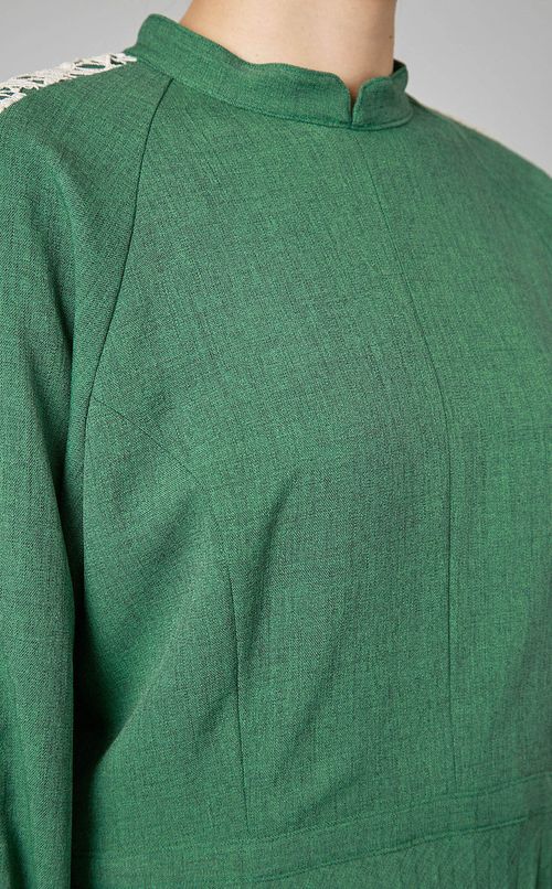 ケミカルレースプリーツワンピース