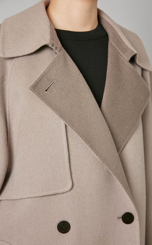 ダブルフェイスロングコート