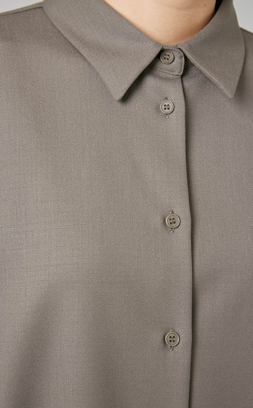 ストレッチウールシャツ