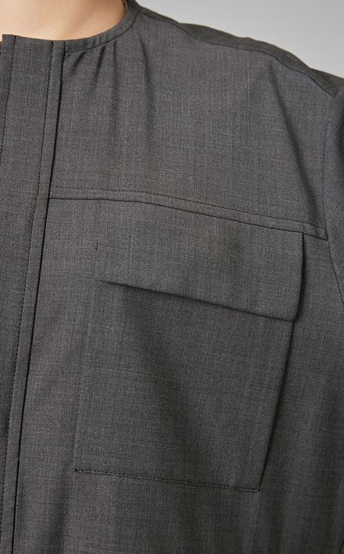 ウールトロベルト付ブルゾン