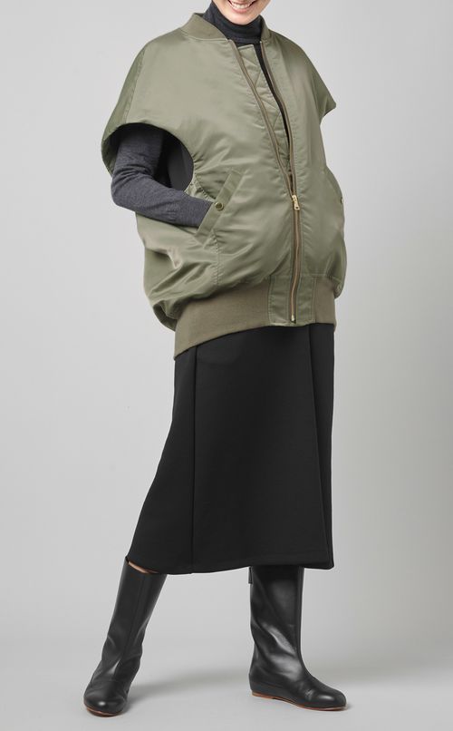 コクーンシルエットMA-1ベスト