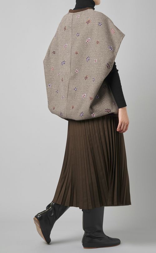 エンブロイダリーウールベスト