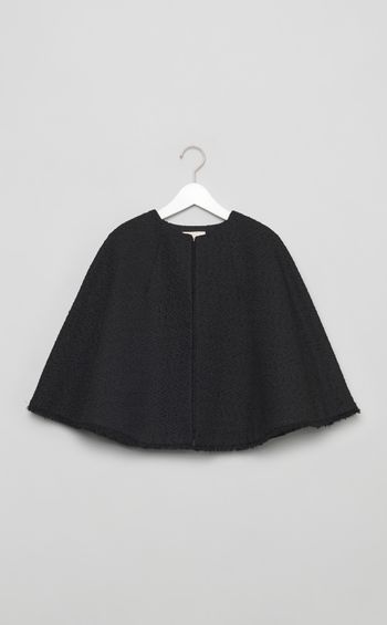 フリンジジャガードケープ