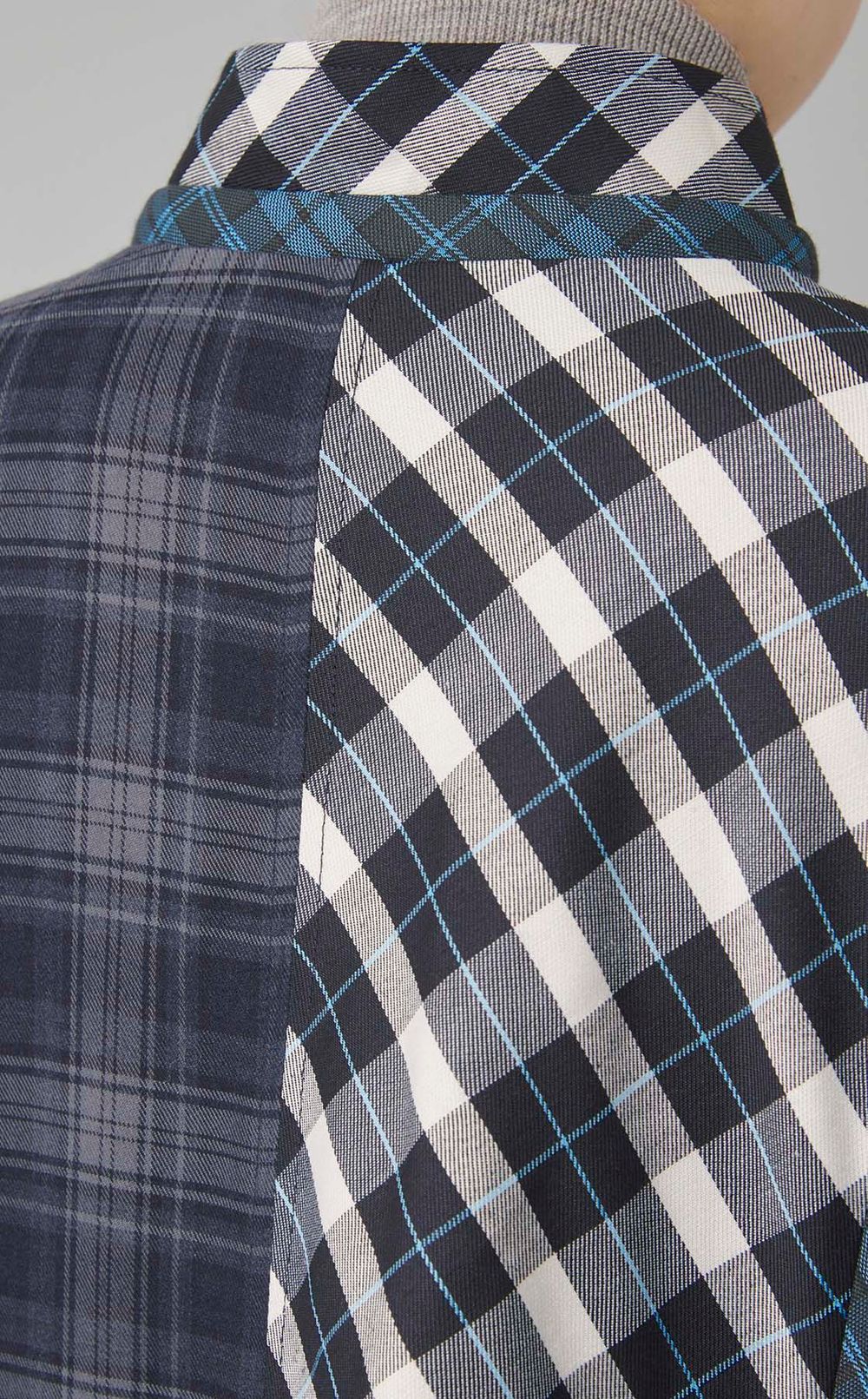 チェックオーバーモッズコート