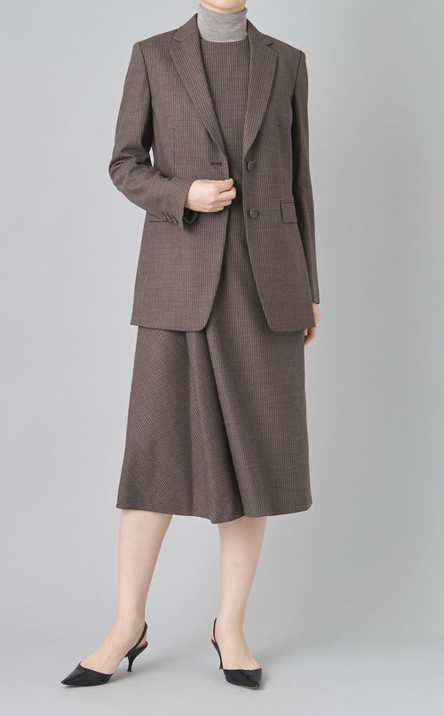 アシンメトリードレープワンピース