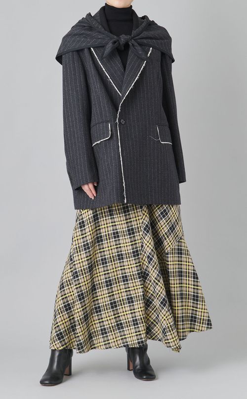 ランダムチェックフレアスカート