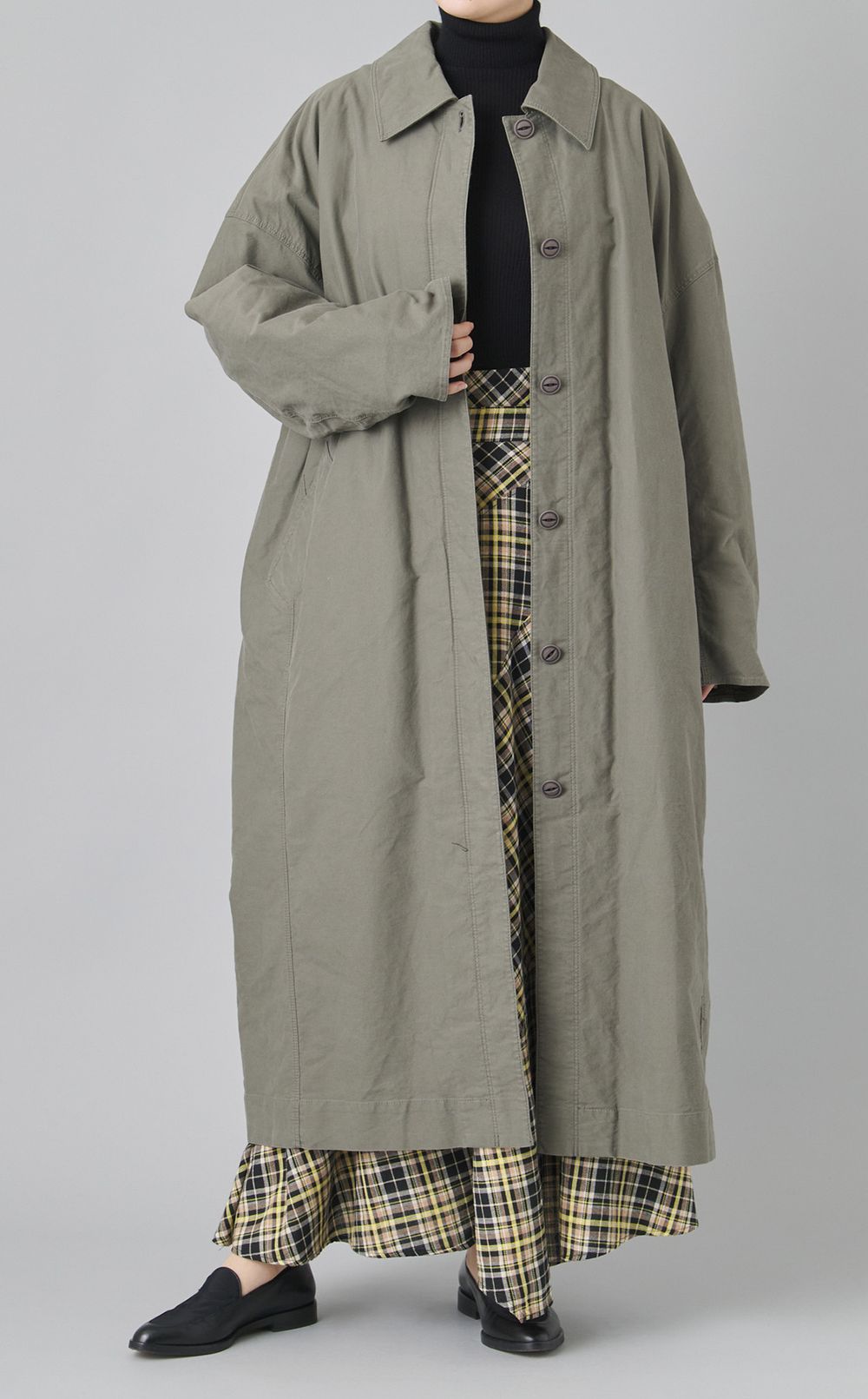 ランダムチェックフレアスカート