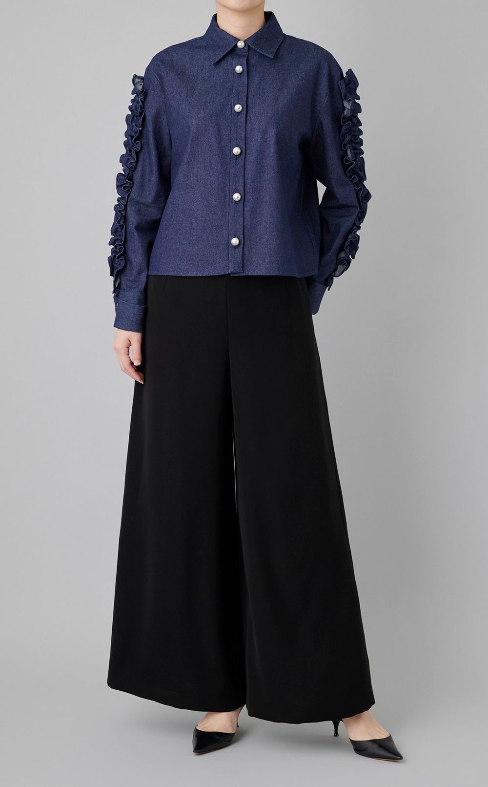 ダブルクロスフレアパンツ