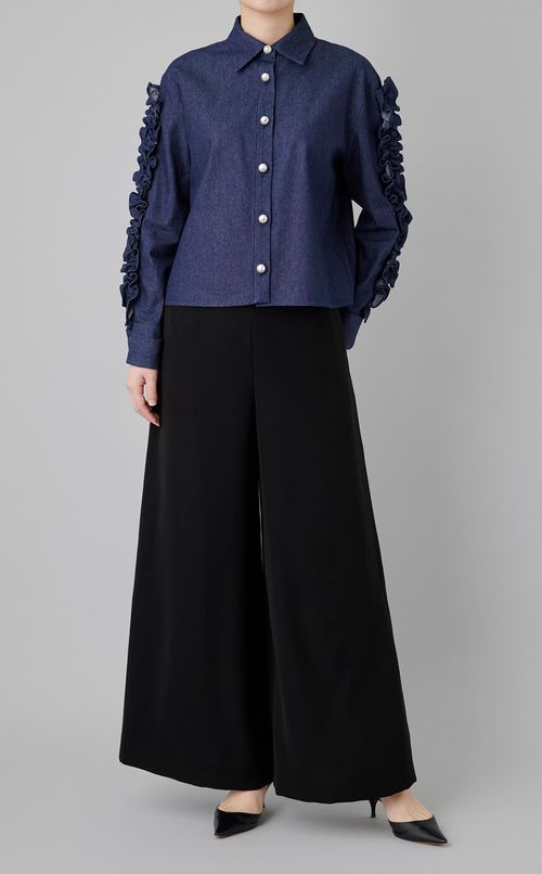 ダブルクロスフレアパンツ