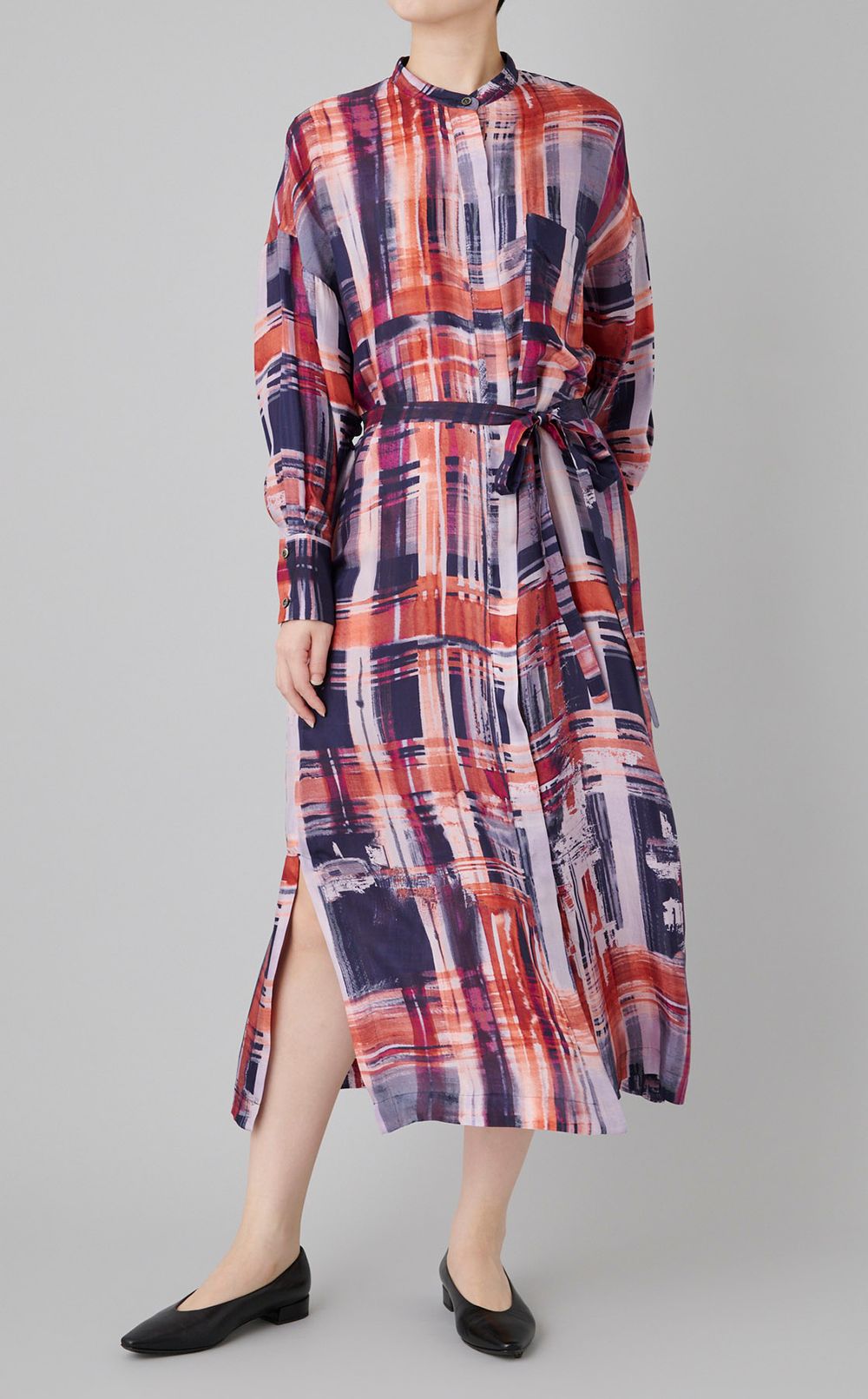 ペインティングプリントロングワンピース