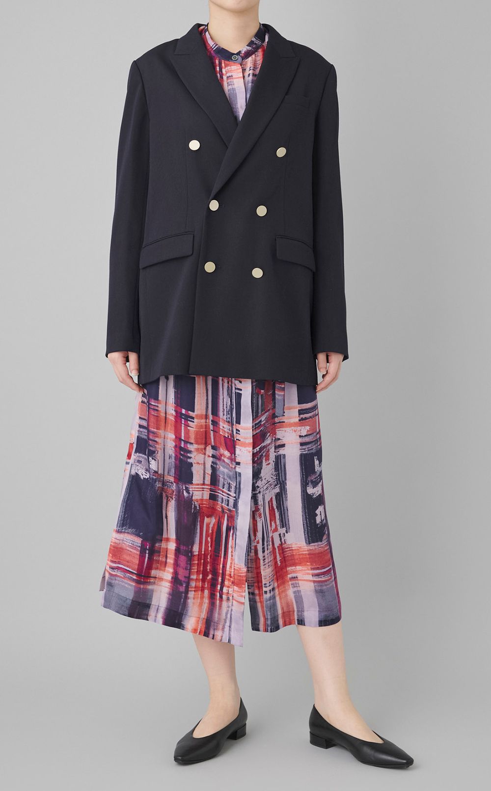 ペインティングプリントロングワンピース