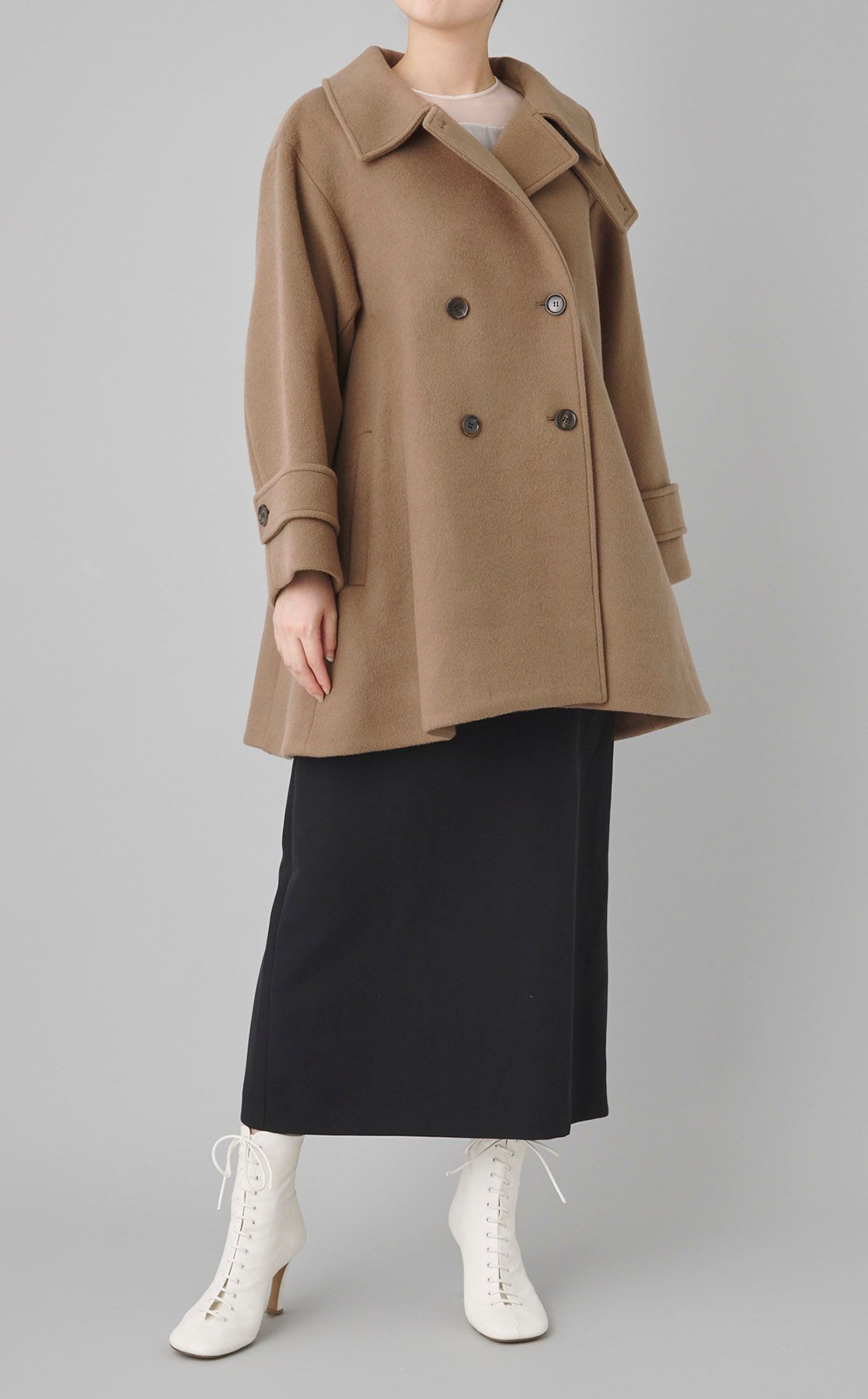 CELFORD｜Aラインウールミドルコート