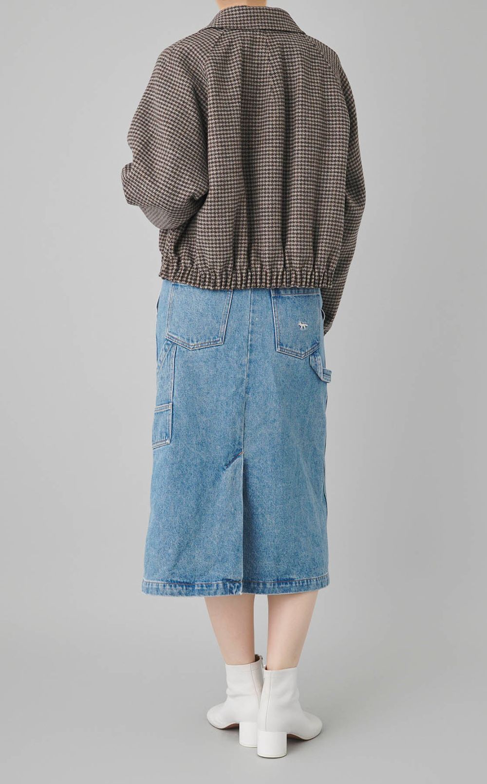 ウールショートギャザーブルゾン