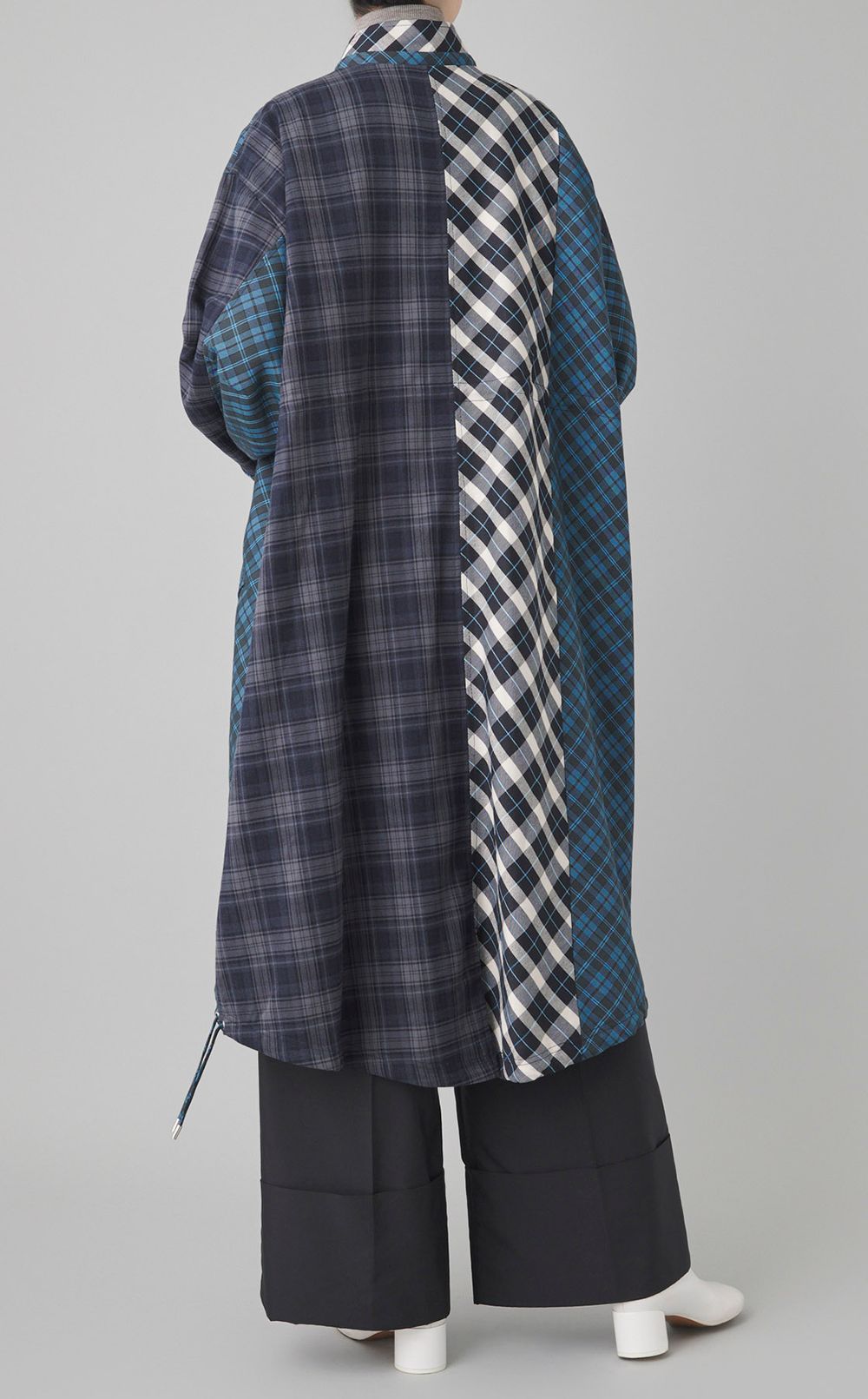 チェックオーバーモッズコート