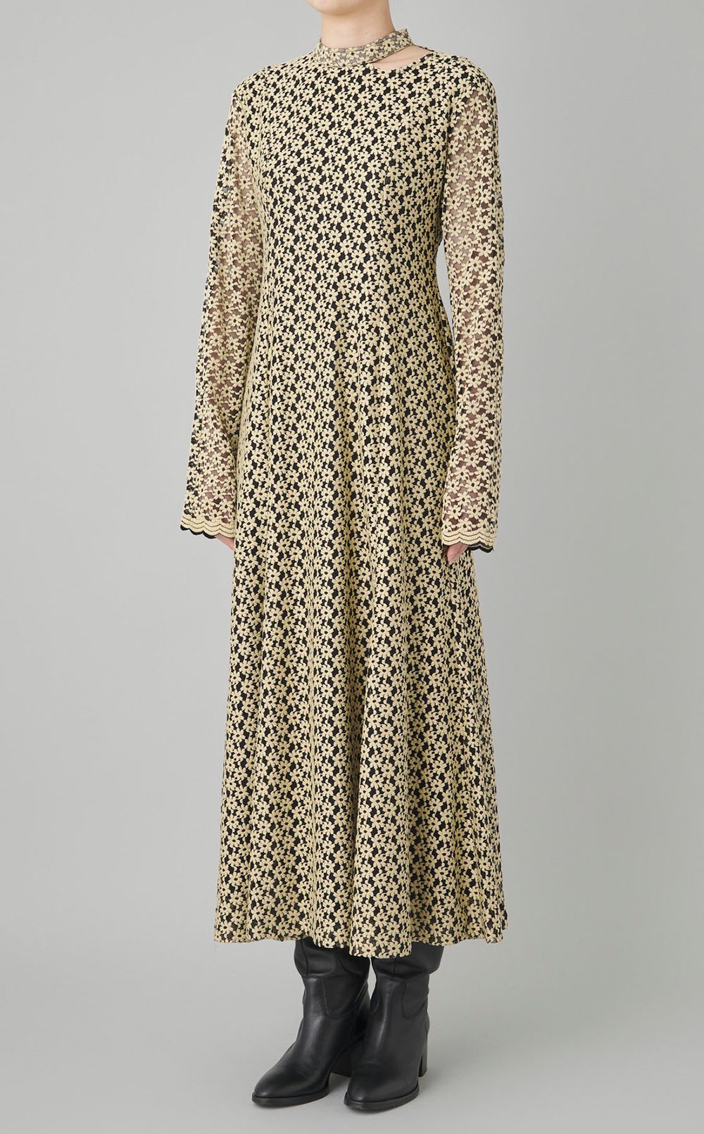 3D フラワーレースワンピース