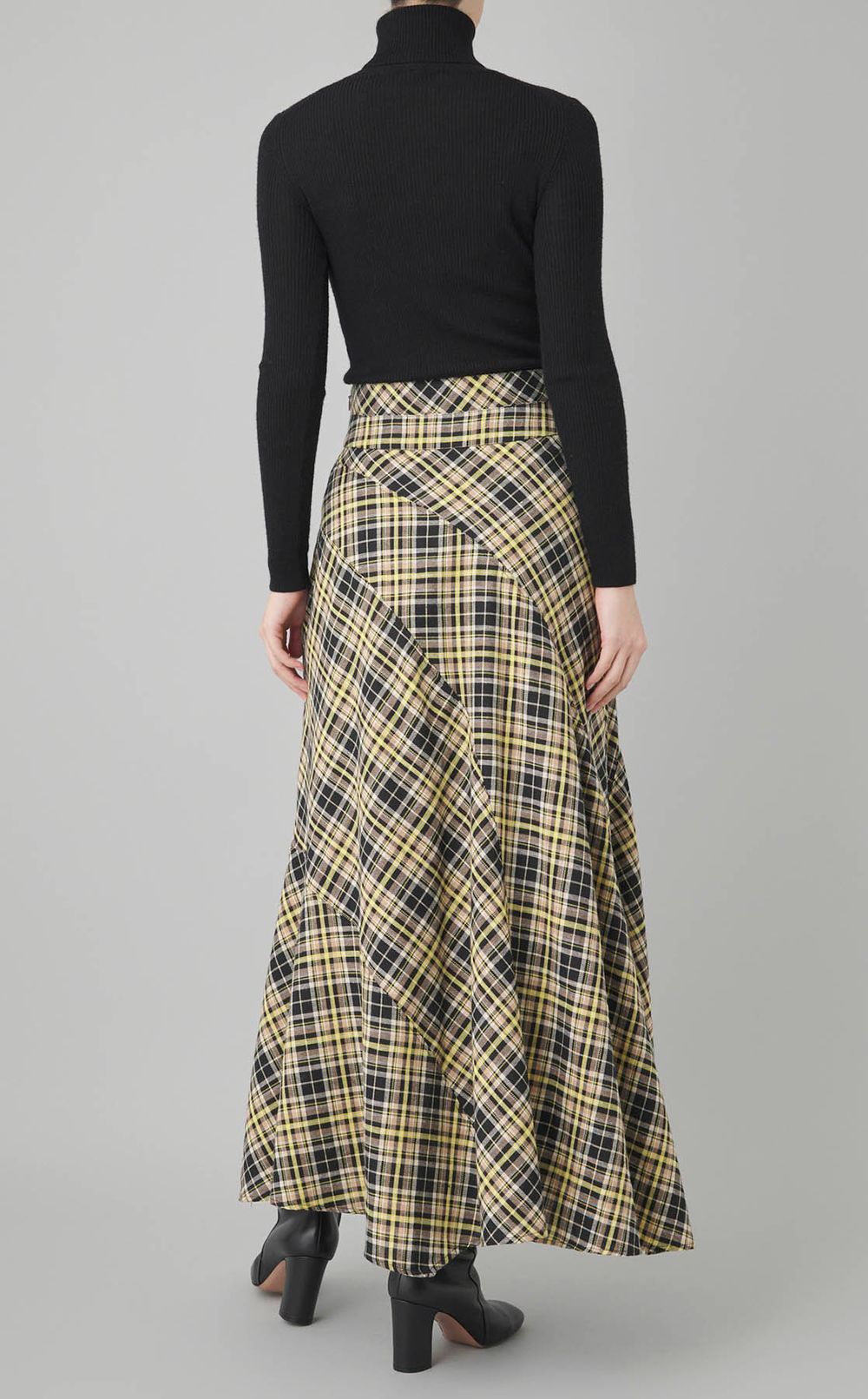 ランダムチェックフレアスカート