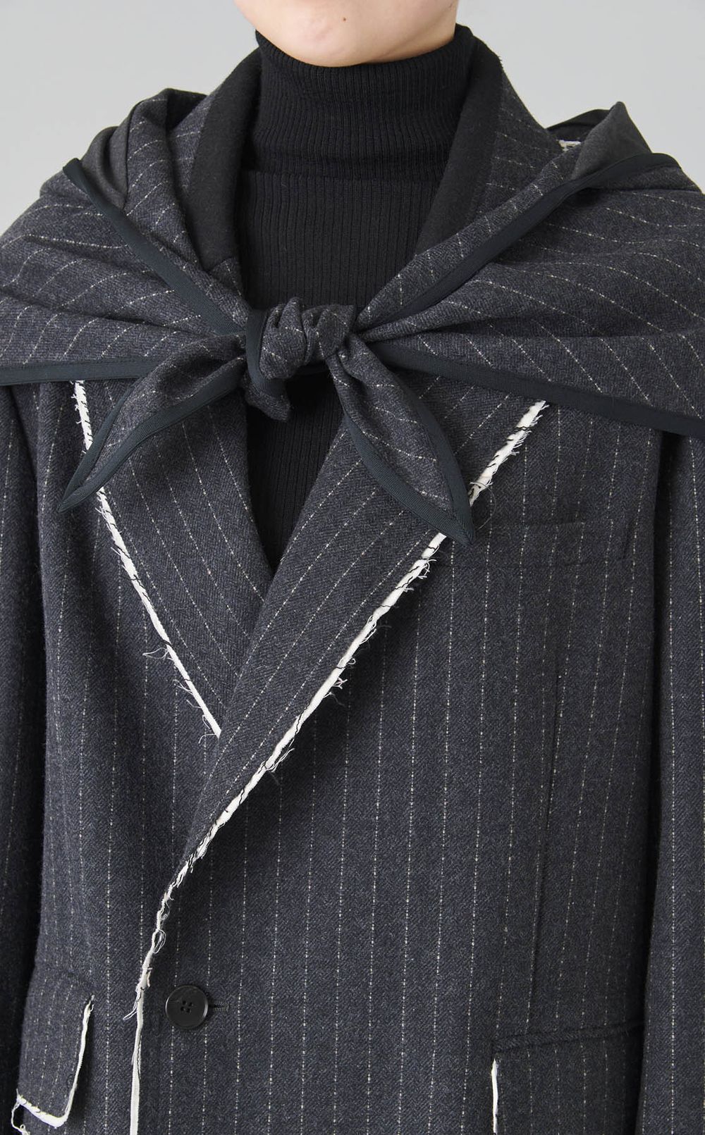 フードスカーフジャケットコート