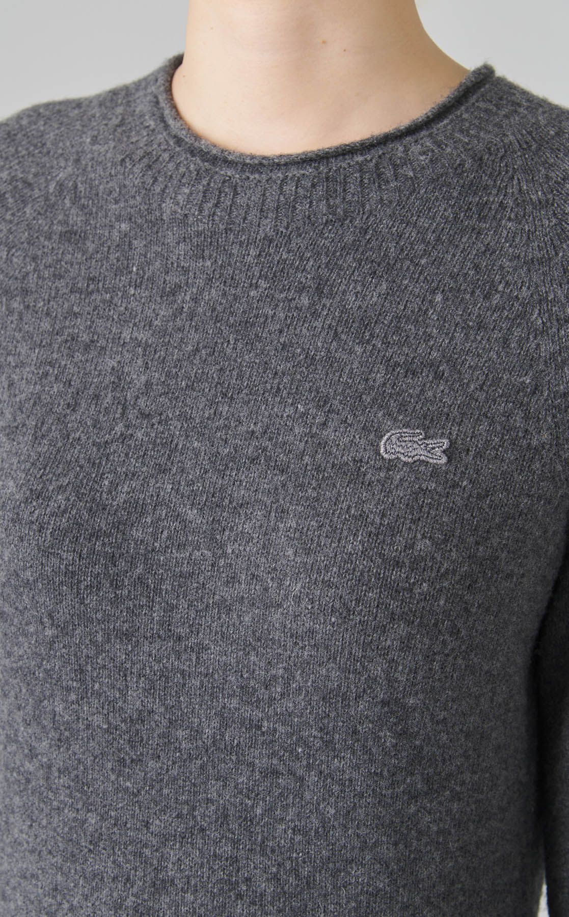 LACOSTE｜ニットフレアワンピース