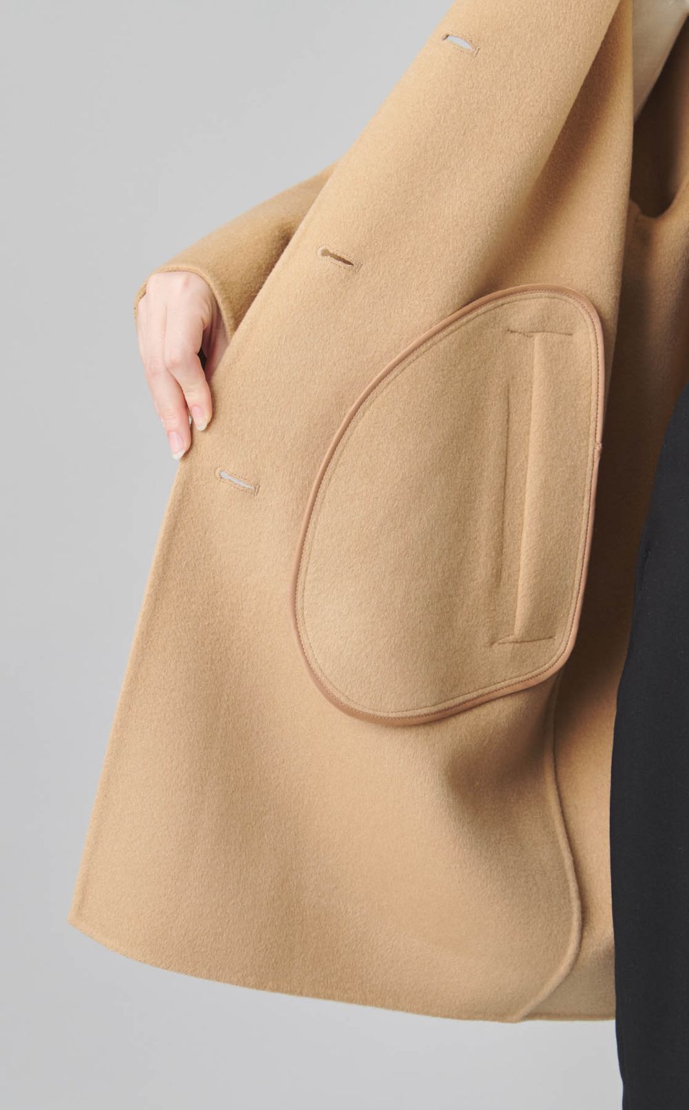 ダブルフェイスコクーンコート