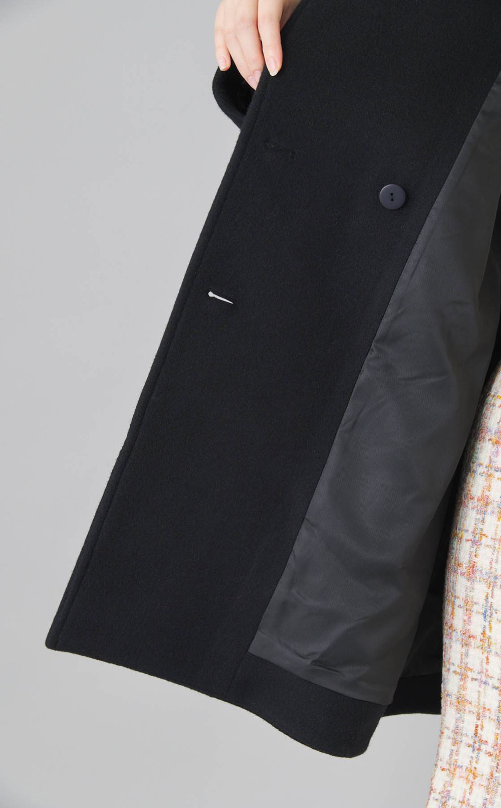 Aラインウールミドルコート